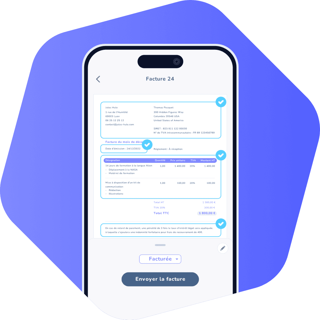 Interface Tiime Invoice